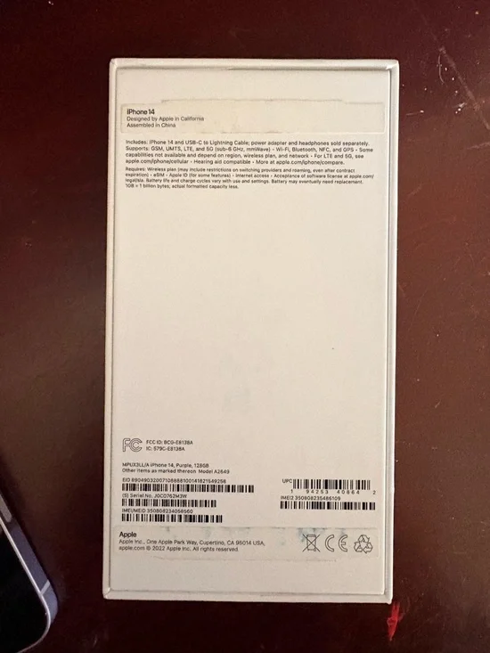 2 Apple iPhone 14’s/Lavender w/Dual Rear Cameras/128GB/GREAT Condition-w/Boxes🤩 - Picture 6 of 10